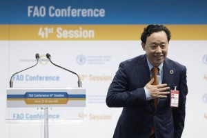 41eme session de la Conférence de la FAO: Qu Dongyu, de Chine, vient d'être élu Directeur Général